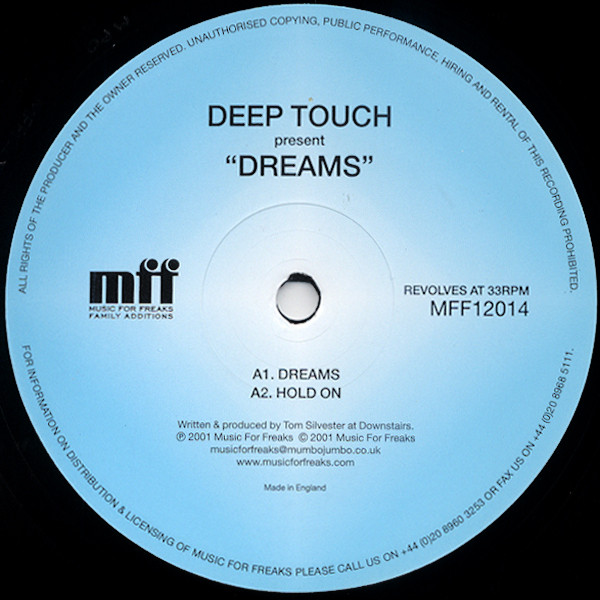 Deep Touch - Dreams | Music For Freaks (MFF12014) - main