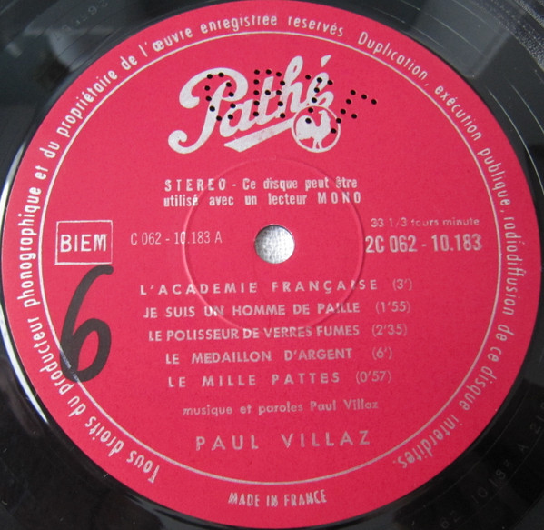 Paul Villaz - Paul Villaz | Pathé (2 C 062-10183) - 3