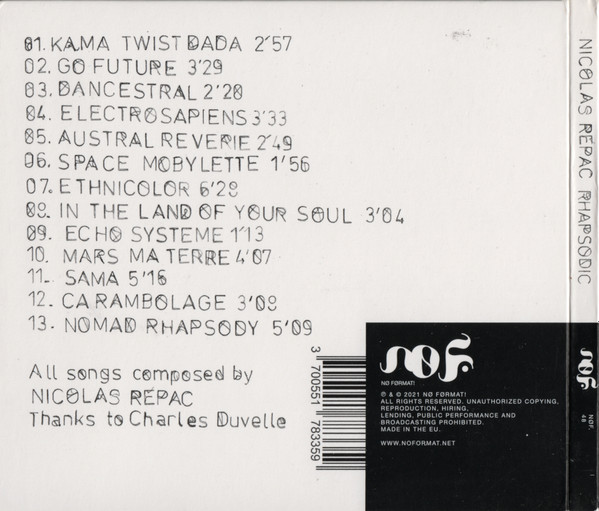Nicolas Repac - Rhapsodic | No Format (NØF. 48) - 2