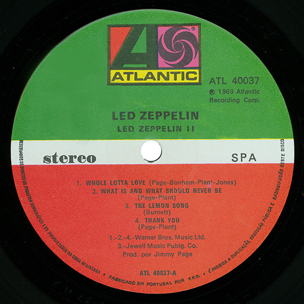 Led Zeppelin - Led Zeppelin II | Atlantic (ATL 40037) - main