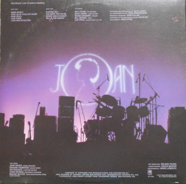 Joan Armatrading - Steppin' Out [Vinyl] | A&M Records (SP-4789) - 4