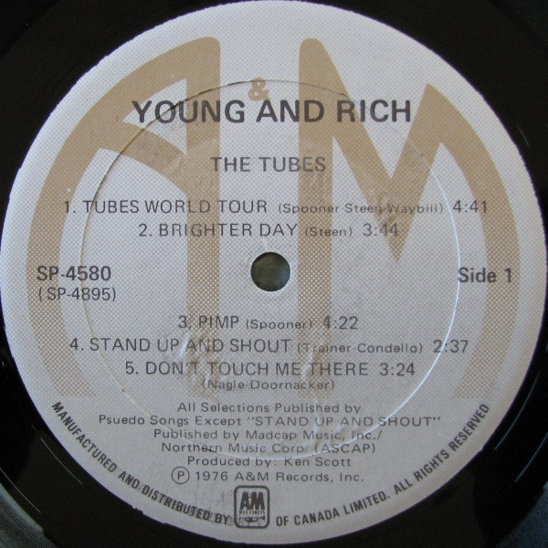 The Tubes - Young And Rich | A&M Records (SP-4580) - 3 The Tubes - Young And Rich | A&M Records (SP-4580) - 3