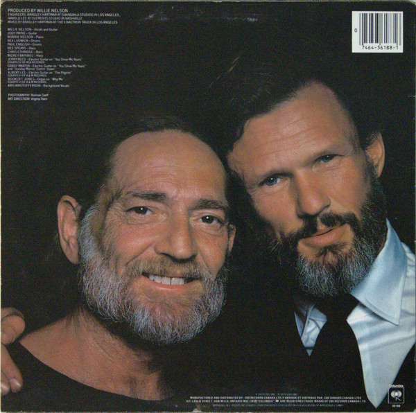 Willie Nelson - Willie Nelson Sings Kristofferson | Columbia (JC 36188) - 2 Willie Nelson - Willie Nelson Sings Kristofferson | Columbia (JC 36188) - 2