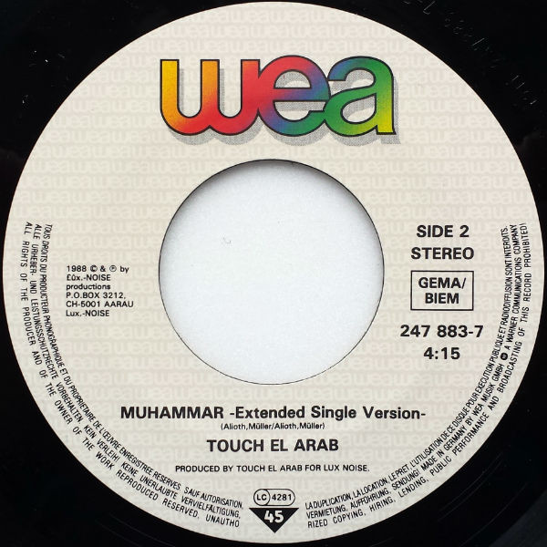 Touch El Arab - Muhammar | WEA (247 883-7) - 3