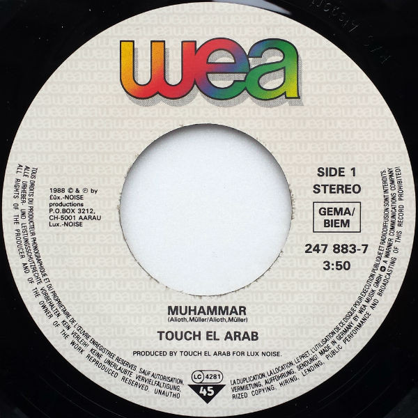 Touch El Arab - Muhammar | WEA (247 883-7) - 4