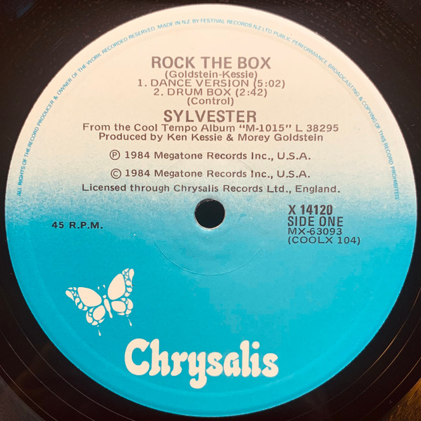Sylvester - Rock The Box | Chrysalis (X 14120) - 2