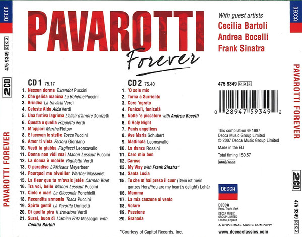Luciano Pavarotti - Pavarotti Forever | Decca (475 9349) - 3