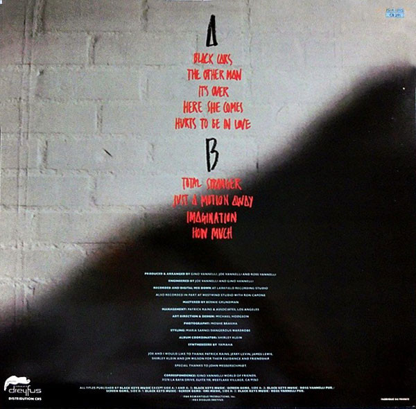 Gino Vannelli - Black Cars | Disques Dreyfus (FDM 18115)