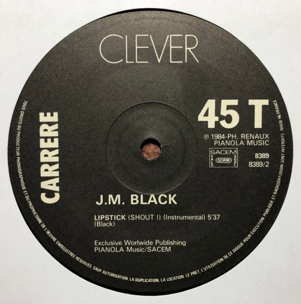 J.M. Black - Lipstick (Shout !) | Carrere (8389) - 3