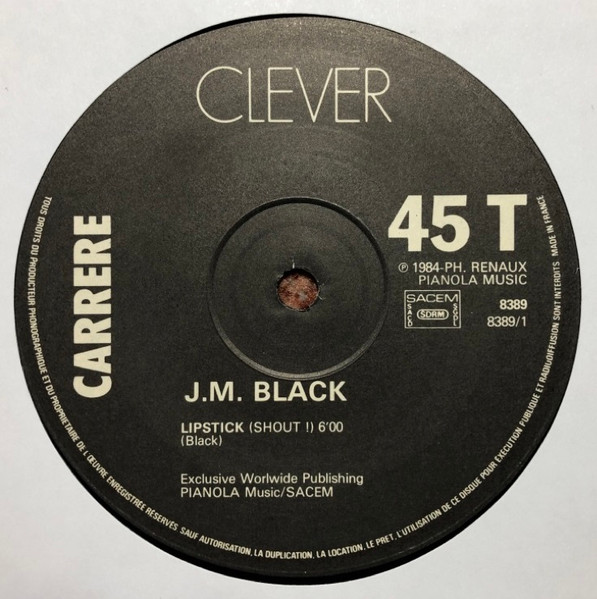 J.M. Black - Lipstick (Shout !) | Carrere (8389) - 2