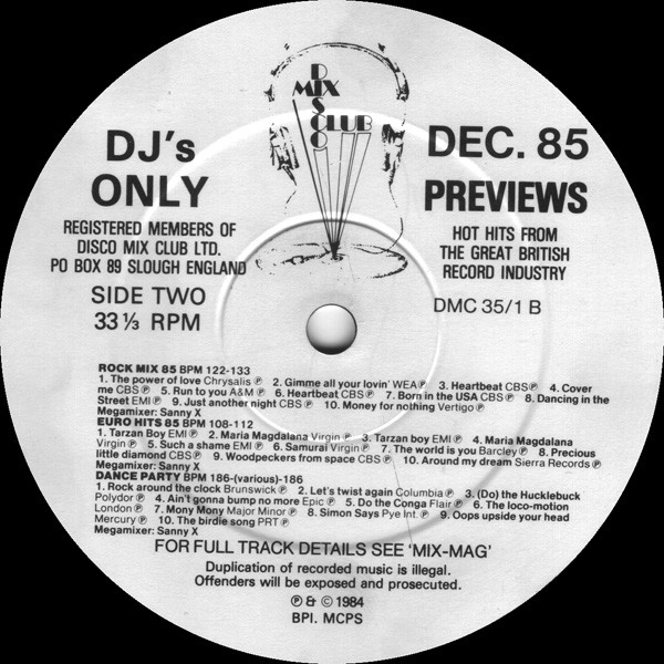 Various - December 85 - Previews | DMC (DMC 035/1) - 4 Various - December 85 - Previews | DMC (DMC 035/1) - 4