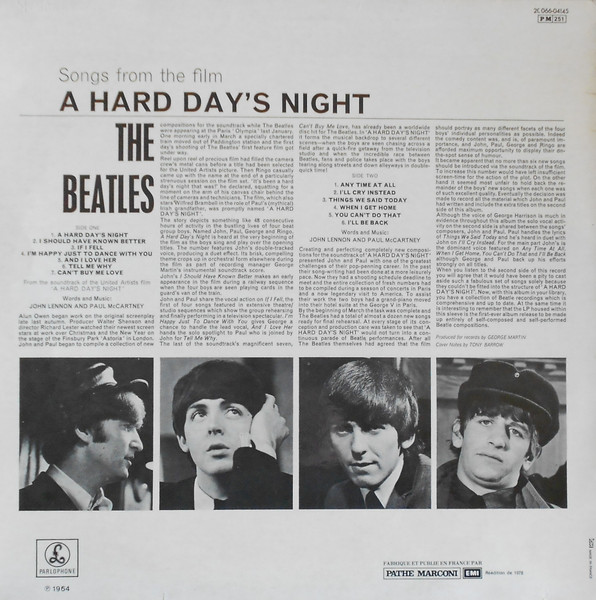 The Beatles - A Hard Day's Night | Parlophone (2C 066-04145) - 2 The Beatles - A Hard Day's Night | Parlophone (2C 066-04145) - 2