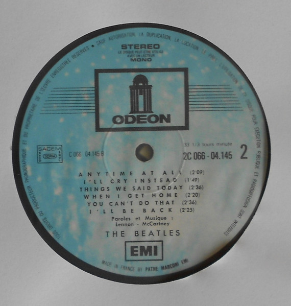 The Beatles - A Hard Day's Night | Parlophone (2C 066-04145) - 3 The Beatles - A Hard Day's Night | Parlophone (2C 066-04145) - 3