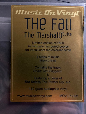 The Fall - The Marshall Suite | Music On Vinyl (MOVLP3322) - 3