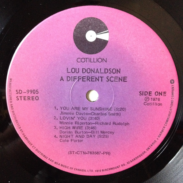 Lou Donaldson - A Different Scene | Cotillion (SD 9905) - 3 Lou Donaldson - A Different Scene | Cotillion (SD 9905) - 3