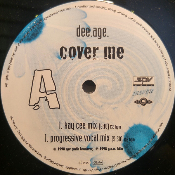 Dee Age - Cover Me | Heaven (SPV 050-16325) - main