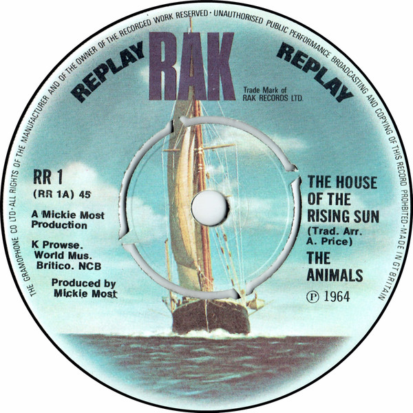 The Animals - The House Of The Rising Sun | RAK (RR 1) - main