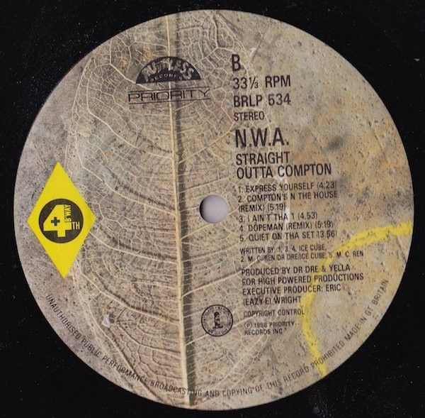 N.W.A. - Straight Outta Compton | Ruthless Records (BRLP 534) - 4 N.W.A. - Straight Outta Compton | Ruthless Records (BRLP 534) - 4