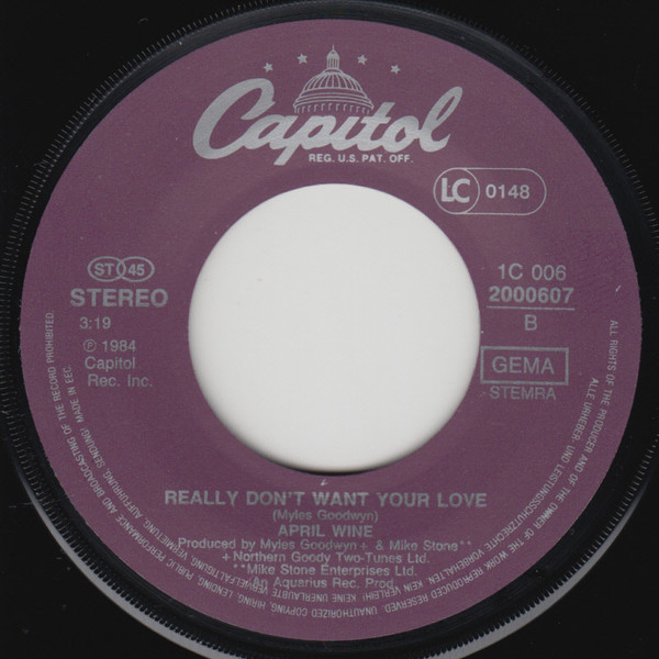 April Wine - This Could Be The Right One | Capitol Records (1 C 006 2000607) - 4