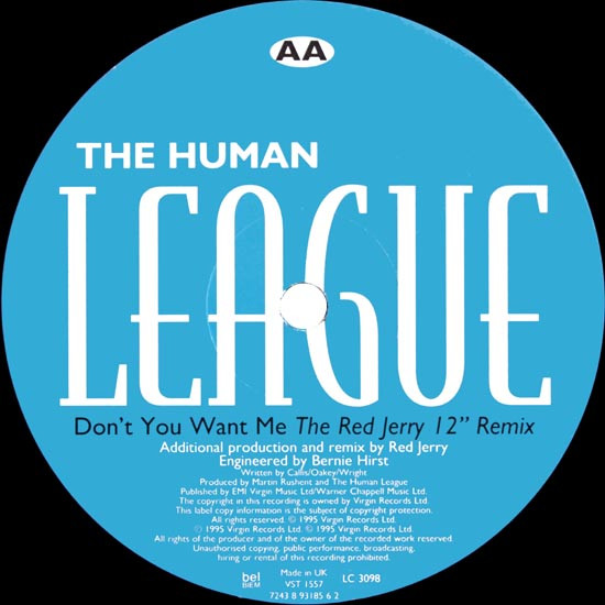 The Human League - Don't You Want Me | Virgin (VST 1557) - 4
