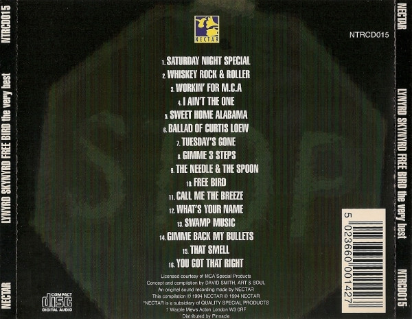 Lynyrd Skynyrd - Free Bird - The Very Best | Nectar (NTRCD015) - 2