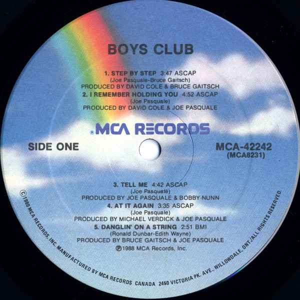 Boys Club - Boys Club | MCA Records (MCA 42242) - 3 Boys Club - Boys Club | MCA Records (MCA 42242) - 3