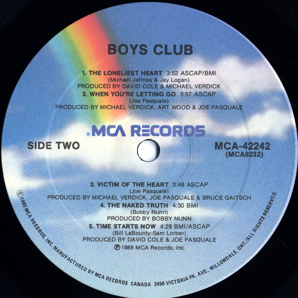Boys Club - Boys Club | MCA Records (MCA 42242) - 4 Boys Club - Boys Club | MCA Records (MCA 42242) - 4