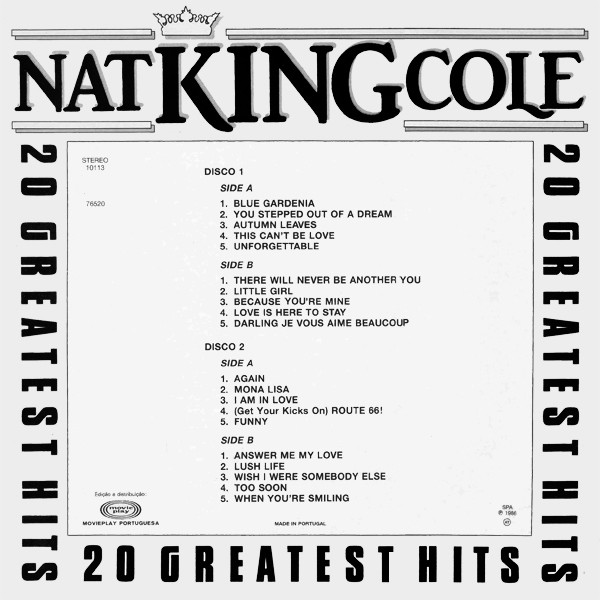 Nat King Cole - 20 Greatest Hits | Music Power (10113) - 2