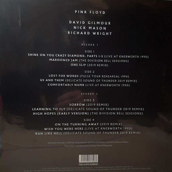 Pink Floyd - The Later Years 1987-2019 | Pink Floyd Records (PFRLY19LP) - 2 Pink Floyd - The Later Years 1987-2019 | Pink Floyd Records (PFRLY19LP) - 2