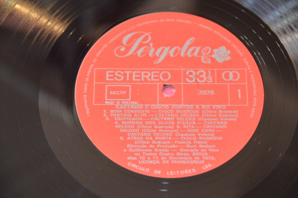 Caetano Veloso E Chico Buarque - Juntos E Ao Vivo | Pergola (2076) - 4