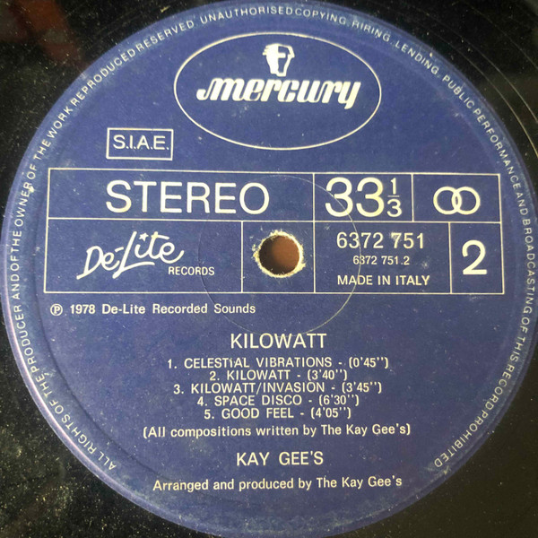 The Kay-Gees - Kilowatt | Mercury (6372 751) - 3