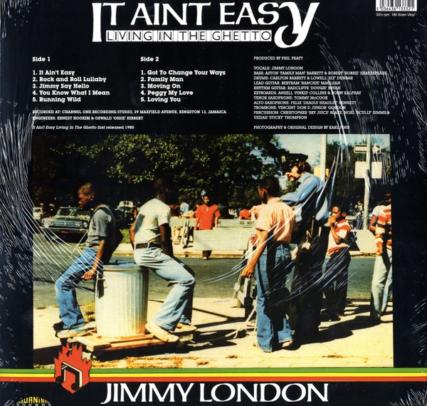 Jimmy London - It Ain’t Easy Living In The Ghetto | Burning Sounds Recordings Ltd. (BSRLP869) - 2 Jimmy London - It Ain’t Easy Living In The Ghetto | Burning Sounds Recordings Ltd. (BSRLP869) - 2