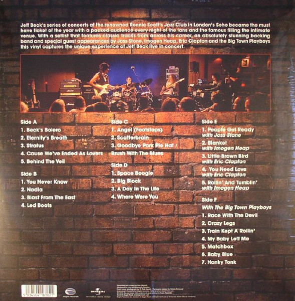 Jeff Beck - Jeff Beck Performing This Week...Live At Ronnie Scott's | Eagle Records (ER203861) - 2 Jeff Beck - Jeff Beck Performing This Week...Live At Ronnie Scott's | Eagle Records (ER203861) - 2