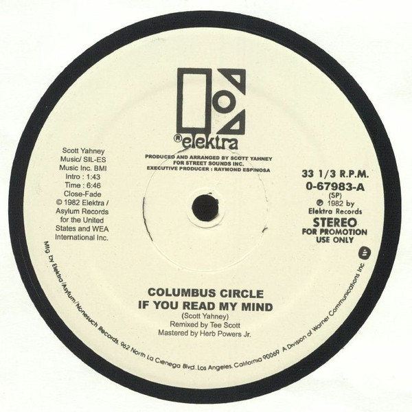Columbus Circle - If You Read My Mind | Elektra (0-67983) - main