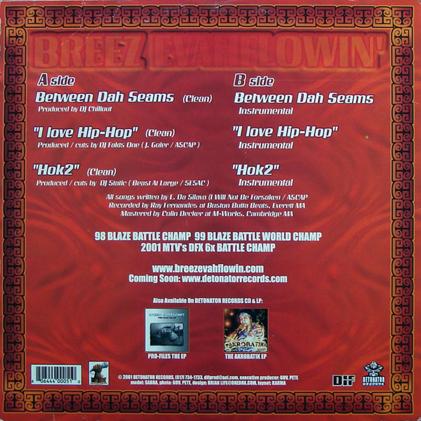 Breez Evahflowin' - Between Dah Seams | Detonator Records (DET005) - 2 Breez Evahflowin' - Between Dah Seams | Detonator Records (DET005) - 2