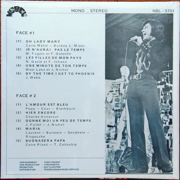 Jean Nichol - Oh Lady Mary | Nobel (NBL 5701) - 2