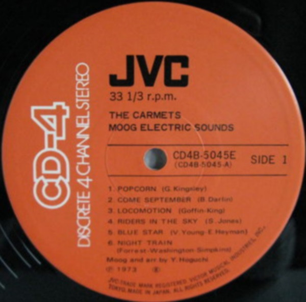 The Carmets - Moog Electric Sounds | JVC (CD4B-5045E) - 3