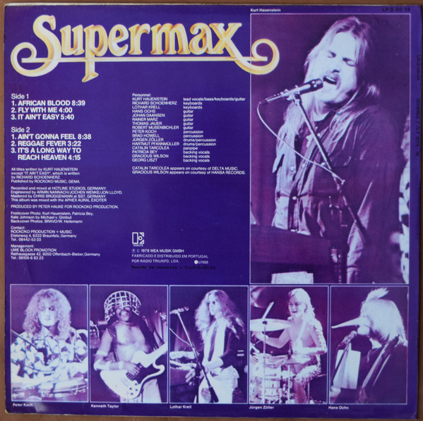 Supermax - Fly With Me | Elektra (LP-S-58 14)