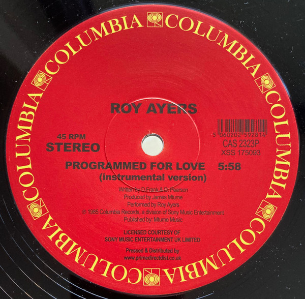 Roy Ayers - Programmed For Love | Columbia (CAS 2323P) - 2 Roy Ayers - Programmed For Love | Columbia (CAS 2323P) - 2