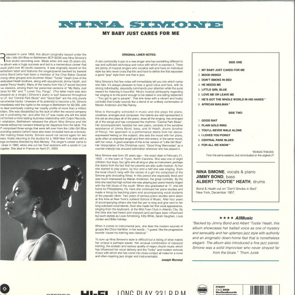 Nina Simone - My Baby Just Cares For Me | WaxTime (772277) - 2 Nina Simone - My Baby Just Cares For Me | WaxTime (772277) - 2