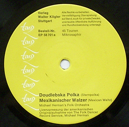 Michael Herman's Folk Dance Orchestra / Ralph Page's Boston Boys - Square Dances | Tanz (EP 58 701) - 2