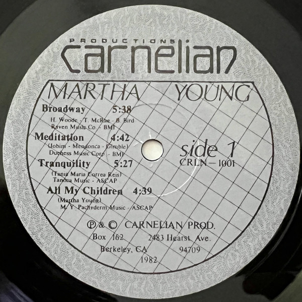 Martha Young All Stars - Live At Bajone's | Carnelian (CRLN-1001) - 2 Martha Young All Stars - Live At Bajone's | Carnelian (CRLN-1001) - 2