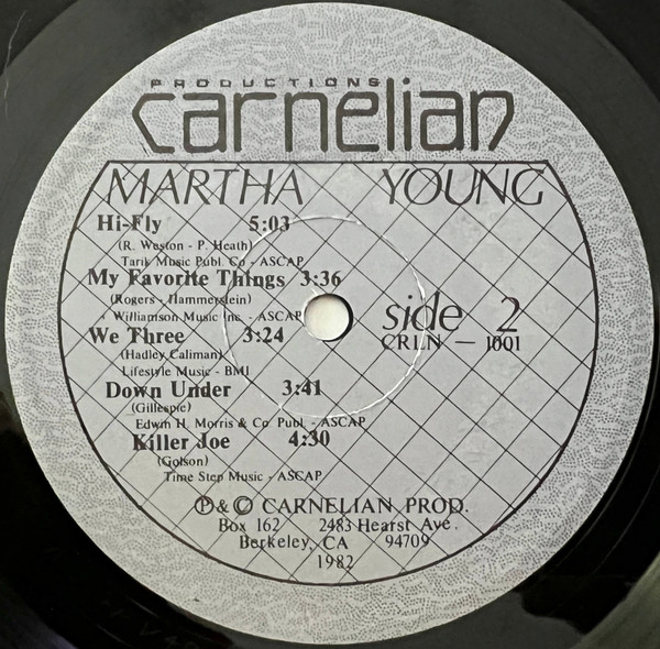 Martha Young All Stars - Live At Bajone's | Carnelian (CRLN-1001) - 3 Martha Young All Stars - Live At Bajone's | Carnelian (CRLN-1001) - 3