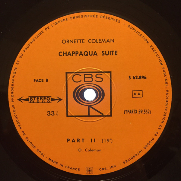 Ornette Coleman - Chappaqua Suite | CBS (S 62.896/97) - 4 Ornette Coleman - Chappaqua Suite | CBS (S 62.896/97) - 4