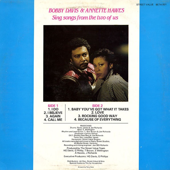 Bobby Davis & Annette Hawes - Sing Songs From The Two Of Us | Street Value (BETA 001) - 3 Bobby Davis & Annette Hawes - Sing Songs From The Two Of Us | Street Value (BETA 001) - 3