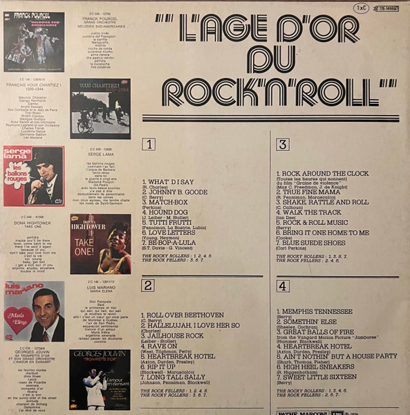The Rocky Rollers , The Rock Fellers - L'age d'or du Rock'n'roll | Pathé Marconi EMI (2C176-14966/7) - 2