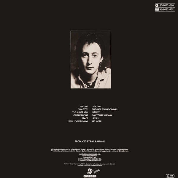 Julian Lennon - Valotte | Virgin (206 683) - 2