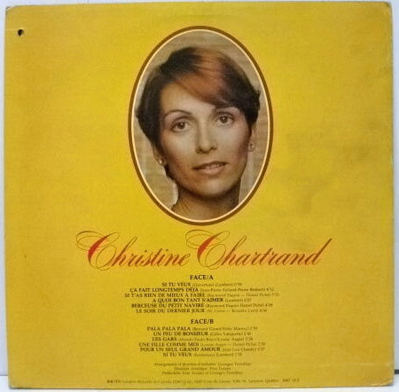 Christine Chartrand - Christine Chartrand | Deram (XDEF-133) - 2