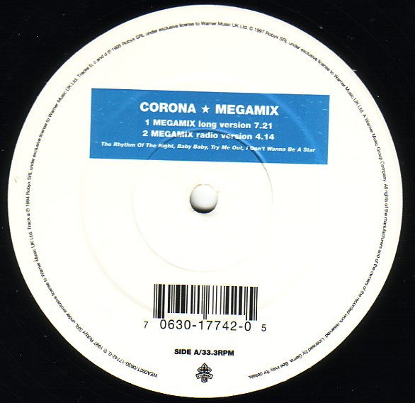 Corona - Megamix | Eternal (WEA092T) - 3