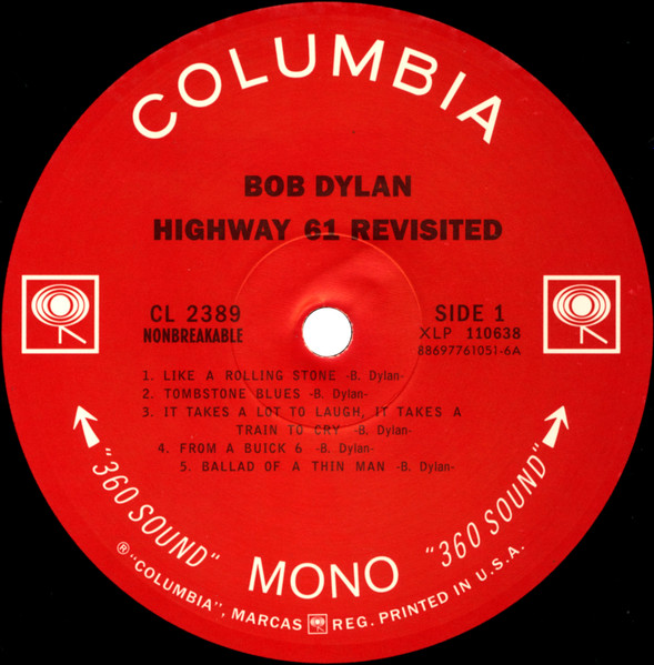 Bob Dylan - Highway 61 Revisited | Columbia (CL 2389) - 3
